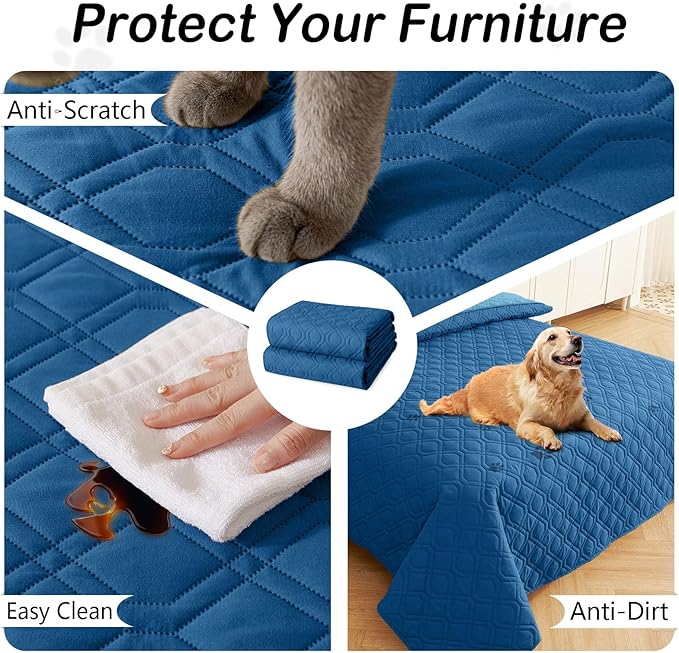 hyha Waterproof Dog Bed Blanket, Soft Pet Blankets, Waterproof Couch Cover - Image 4