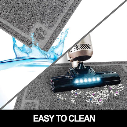 Pet Feeding Mat for Small Dogs and Cats 24" x 16" Flexible and Waterproof Dog - Image 4