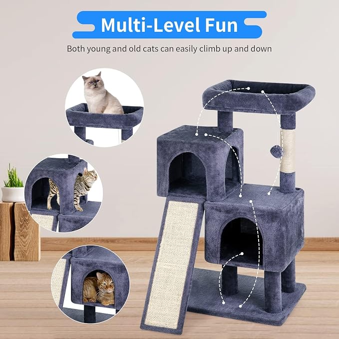Cat Tree Tower, 36.4" Small Cat Tower - Image 2