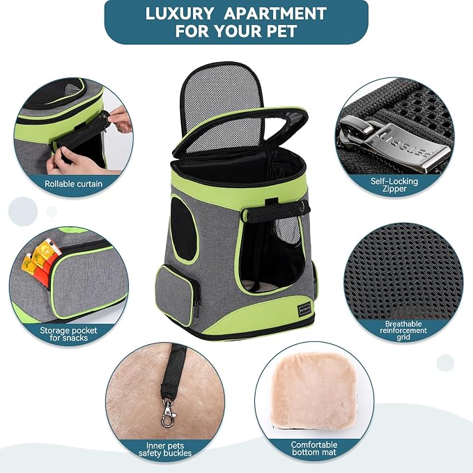 Petsfit Pet Backpack Carrier Easy-Fit Dog Travel Backpack Carrier - Image 4