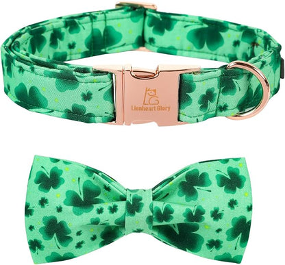 Lionheart glory Clover Dog Collar, Adjustable Dog Collar by LionheartGlory