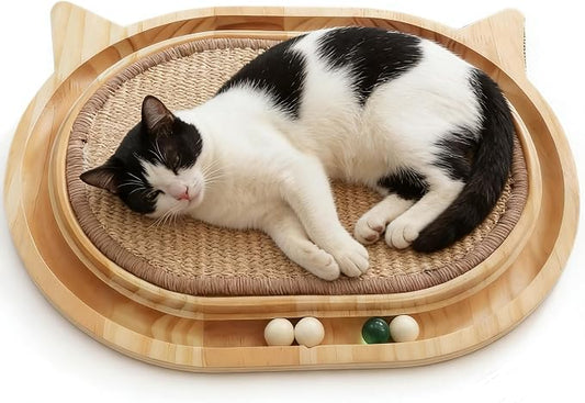 Wooden Interactive Cat Scratcher Toy by Tismucel