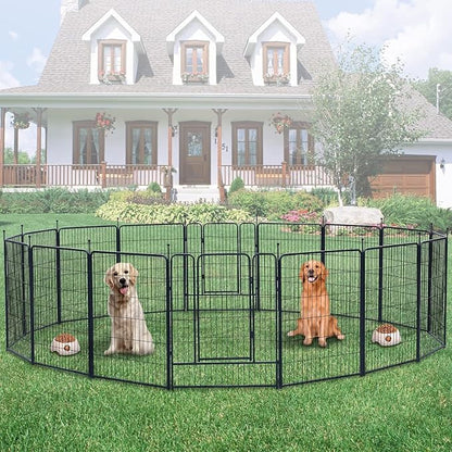Dog Playpen, Portable Outdoor Dog Fence, Playpen - Image 6