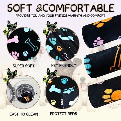 Rezutan Dog Blankets for 3 Pack Large Medium Pet Cat, Soft Fuzzy Washable - Image 7