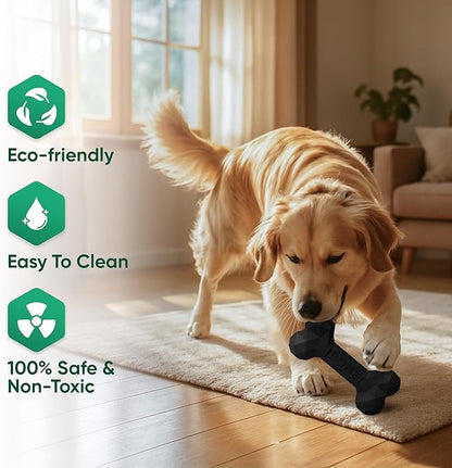 Natural Rubber Dog Chew Bone – Treat-Dispensing, Tough & Indestructible Chew - Image 6