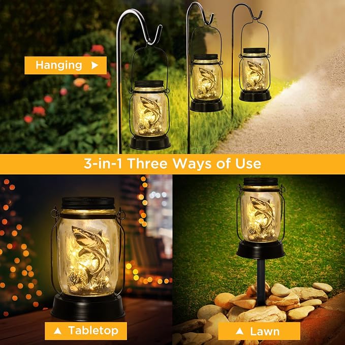 kyoryuger Shark Gifts for Women/Men Shark Solar Lanterns Dog Mom Birthday Jaws - Image 6