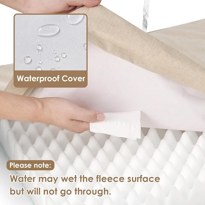 EHEYCIGA Waterproof Dog Bed Orthopedic 41"x27", Memory Foam Pet Bed - Image 2