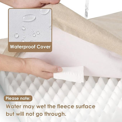 EHEYCIGA Waterproof Dog Bed Orthopedic 41"x27", Memory Foam Pet Bed - Image 2