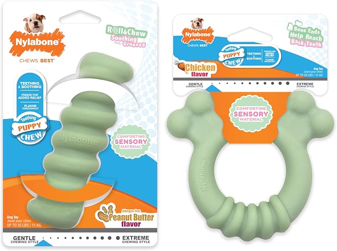 Nylabone Sensory Material Soothing Puppy Chew Toy Bundle, Toys - Image 12