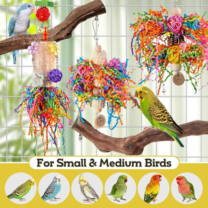Bird Toys, Parakeet Foraging Toys, Hanging Chewing Toys - Image 5