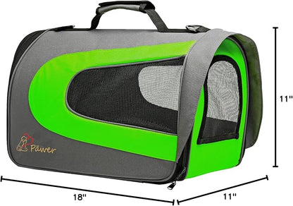 Pawer 18” x 11”x 11” Soft-Sided Foldable Airline Approved Pet Carrier - Image 10