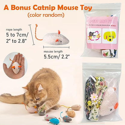 2 Pack Cotton Breakaway Cat Collars Set - Image 3