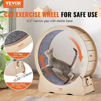 VEVOR Cat Exercise Wheel, Large Cat Treadmill Wheel - Image 2