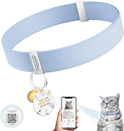 Cat Collar with Bell, Stretch Elastic Quick Release, Modifiable Pet Online by Sucegi