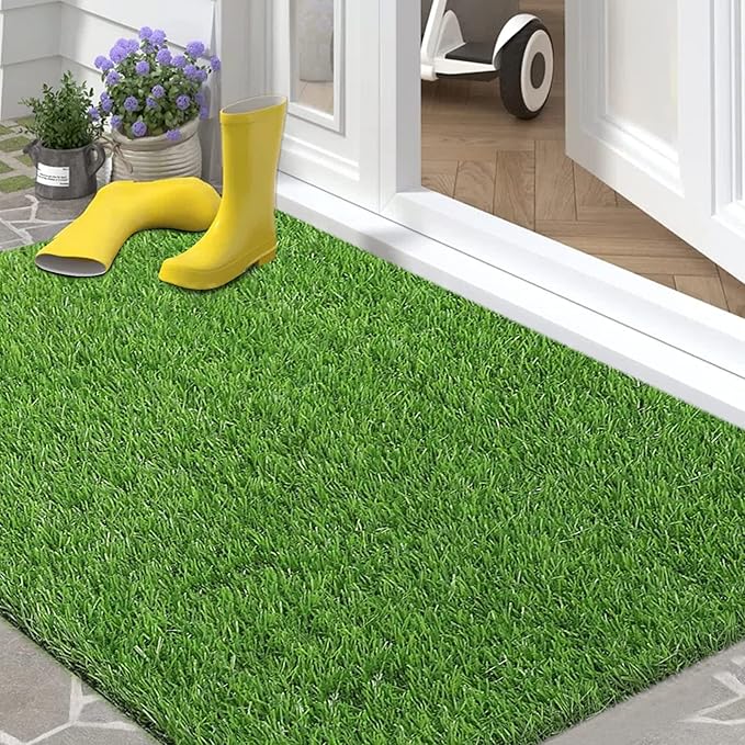 Bsmathom Artificial Grass Rug Indoor Outdoor Rug, Dog Grass Mat - Image 7