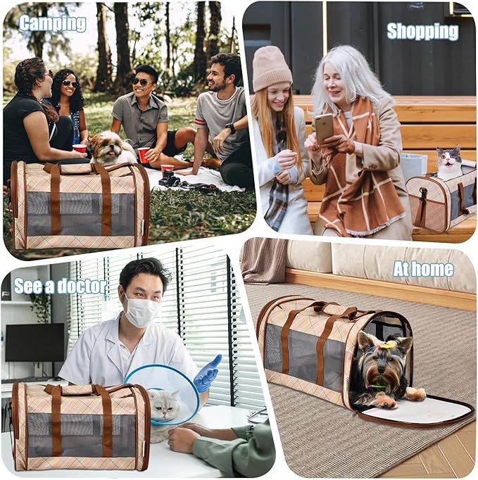 Soft-Sided Kennel Pet Carrier for Small Dogs, Airline Approved Cat Carriers Dog - Image 7