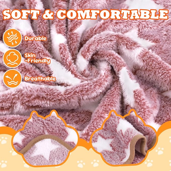 3 Pcs Dog Blanket Super Soft Pet Puppy Blankets Calming Dog Blankets - Image 3
