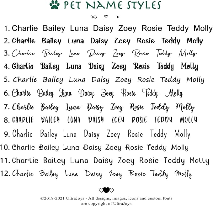 Ultra Joys Dog ID Tag, Custom Dog Tag Personalized Cat Tag, Pet ID Tag - Image 5