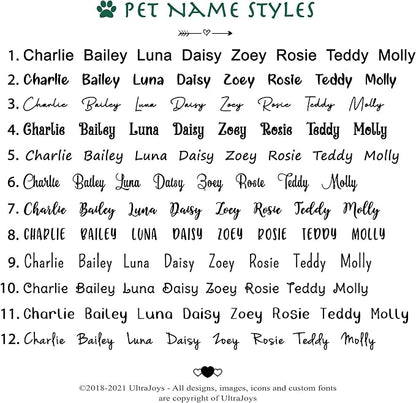 Ultra Joys Dog ID Tag, Custom Dog Tag Personalized Cat Tag, Pet ID Tag - Image 5