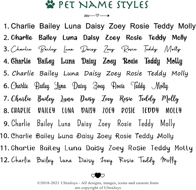 Ultra Joys Custom Personalized Pet ID Tag - Image 5