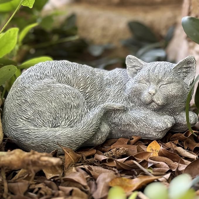 Cats Memorial Stone Garden Statue, Pet Statues Gifts - Image 7