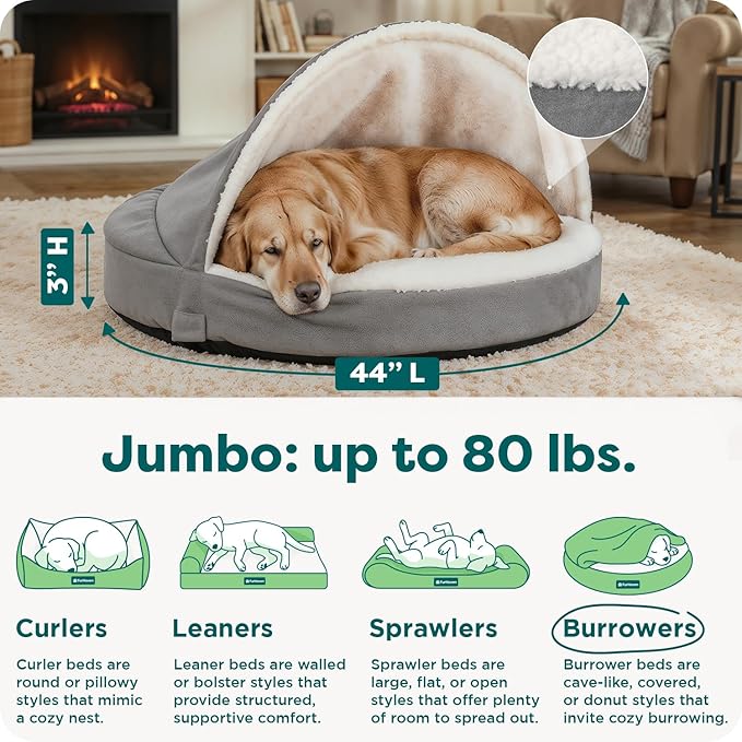 Furhaven 44" Round Orthopedic Dog Bed - Image 3