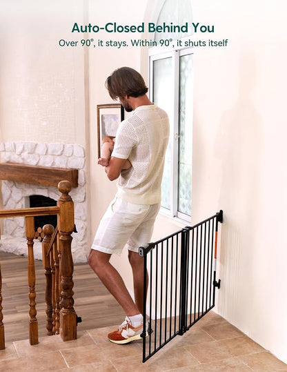 Babelio Baby Gate for Stairs, Kitchen & Doorways, No Bottom Bar| Easy - Image 6