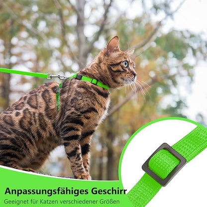PUPTECK Adjustable Cat Harness and Leash Set Escape Proof Kitten Strap Collar - Image 5