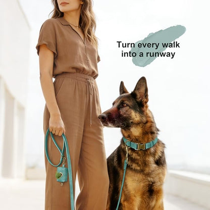 Didog Soft PU Leather Dog Collar, Stylish Quick Released Dog Collars - Image 4