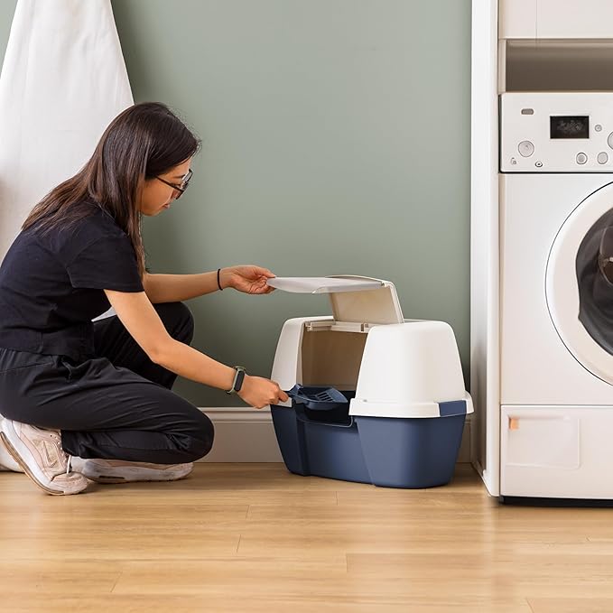 IRIS USA Corner Cat Litter Box Enclosure - Image 10