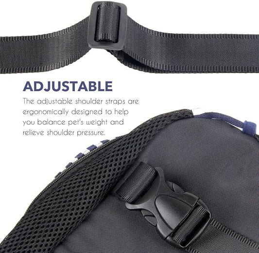 Dog Carrier Comfortable Legs Out Front Pet Carrier Backpack Cat Puppy Tote - Image 2