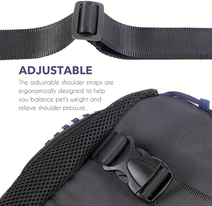 Dog Carrier Comfortable Legs Out Front Pet Carrier Backpack Cat Puppy Tote - Image 2
