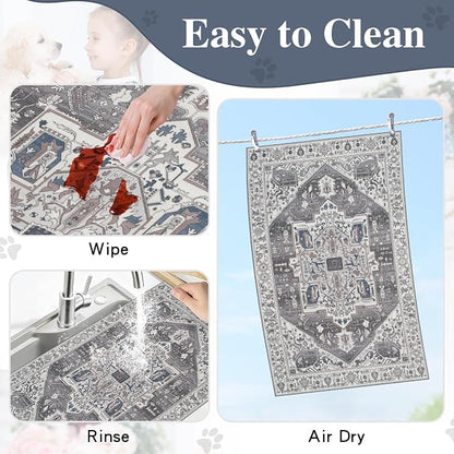famibay Dog Food Mat, Absorbent Cat Dog Mats - Image 5