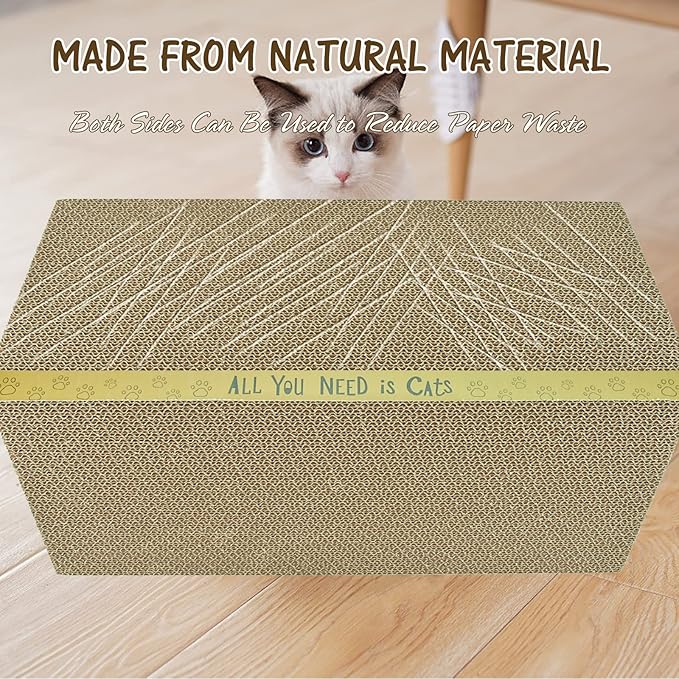AccEncyc Cardboard Cat Scratcher Pads Cat Scratching Board - Image 6