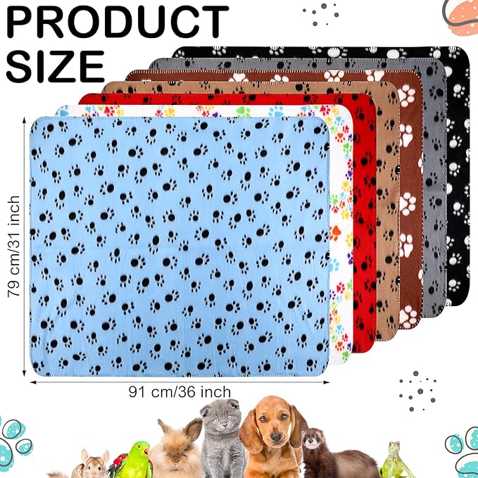 Tegeme 12 Pieces Fleece Blankets - Image 2