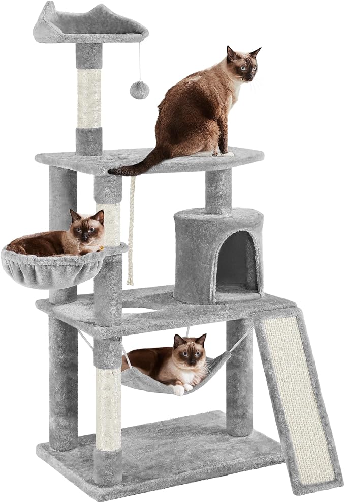 Yaheetech 63.5in Multi-Level Cat Tree Tower Condo - Image 2