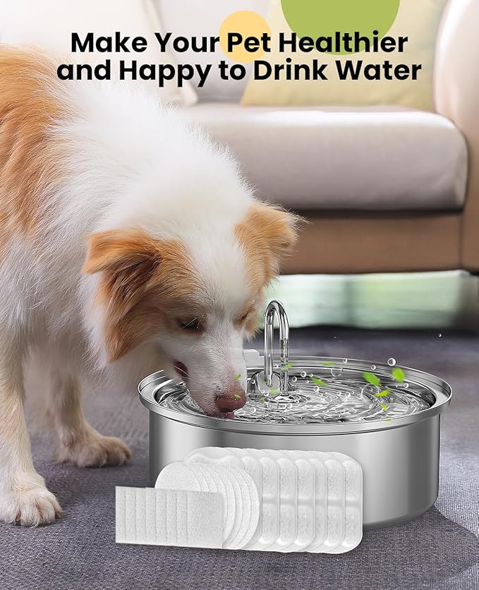 oneisall Dog Water Fountain for Large Dogs, 7L/230oz/1.8G Stainless Steel Dog - Image 6