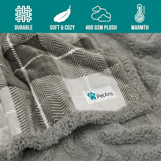 PetAmi Dog Blanket for Medium Large Dogs, Pet Bed Blanket Cat Puppy Kitten - Image 8