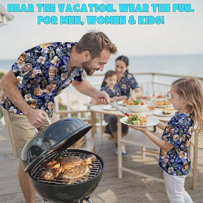 Custom Hawaiian Shirt with Face Photo Picture - Image 7