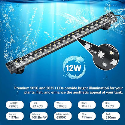 hygger 24/7 Mode Submersible Aquarium LED Light, Full Spectrum Hidden Fish Tank - Image 5