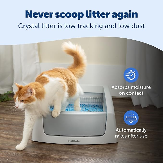 PetSafe ScoopFree Crystal Classic Self-Cleaning Litter Box System Automatic Cat - Image 5