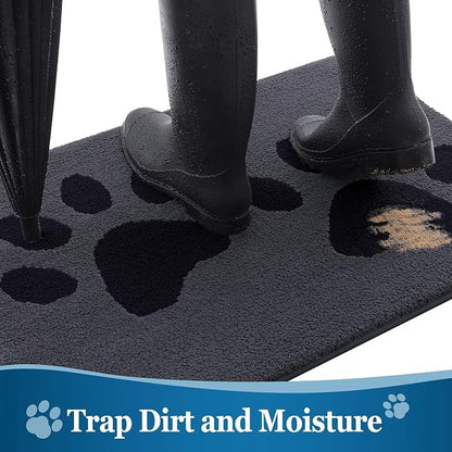 Buganda Dog Door Mat for Muddy Paws, Absorbent Dirt Trapper Washable Indoor - Image 3