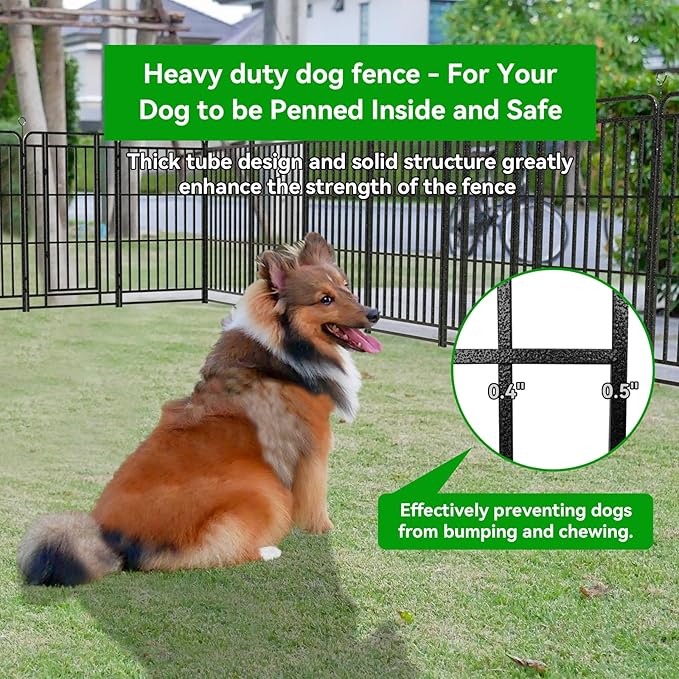 Heavy Duty Dog Playpen: 24 Steel Panels 47" Height, Square Steel Pipe - Image 6