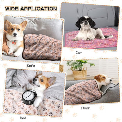 Rezutan Dog Blankets for Large Dogs, Upgraded 3 Pack Dogs Cat Blanket Washable - Image 6