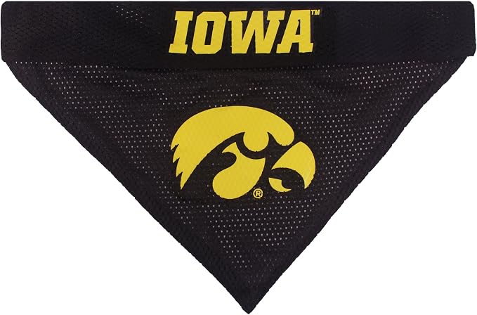 Pets First Collegiate Pet Accessories, Reversible Bandana, Iowa Hawkeyes - Image 3