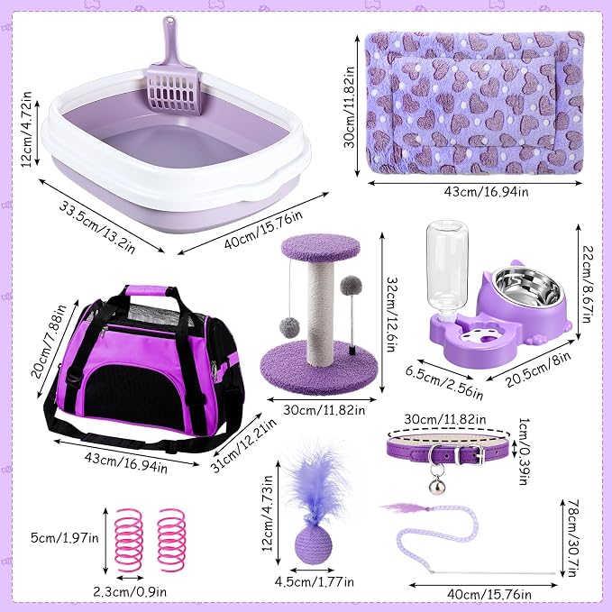 Eccliy Kitten Starter Kit, Pet Toy, Folding Carrier, Climbing Frame, Automatic - Image 3