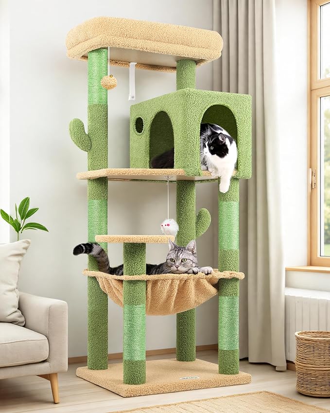 Globlazer Cactus Cat Tree Tower by Globlazer