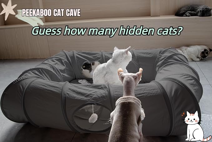 XxingSheep 4 Ways Shuttled XL Cat Tunnel Bed - Image 2