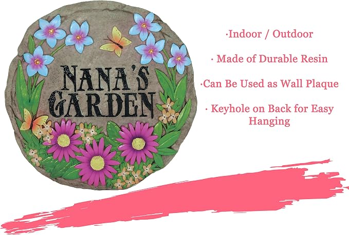 Spoontiques - Garden Décor - Nana's Garden Stepping Stone - Decorative Stone - Image 6
