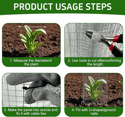 CIEOVO Wire Plant Protector from Animals, Metal Mesh Plant Cage Covers - Image 3